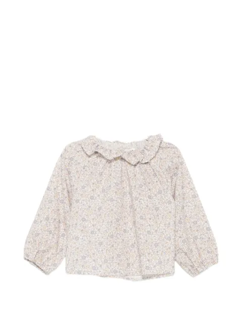 TEDDY & MINOU floral-print ruffled shirt