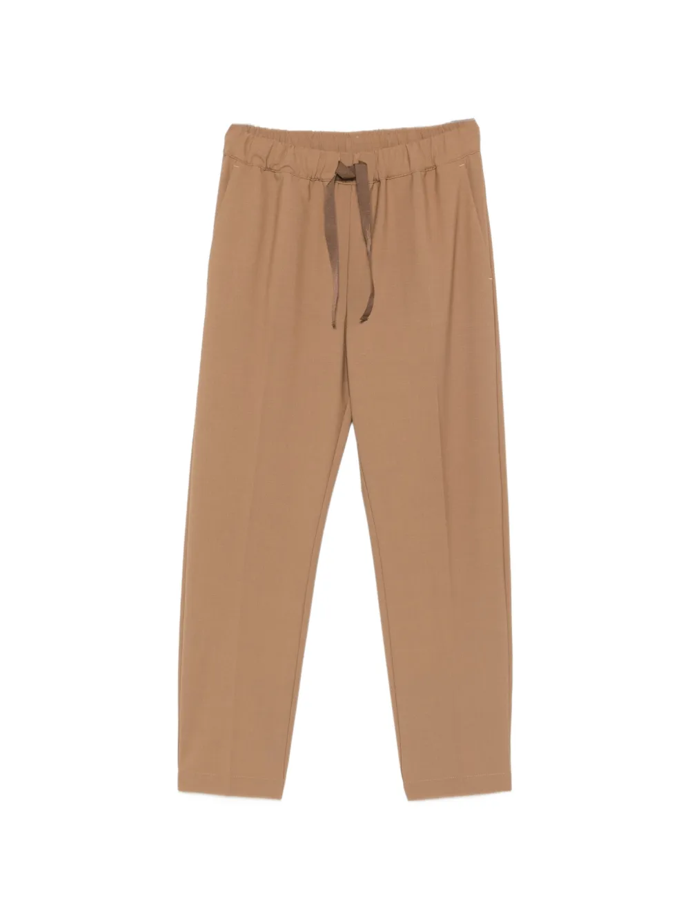 Semicouture drawstring straight-leg trousers Beige