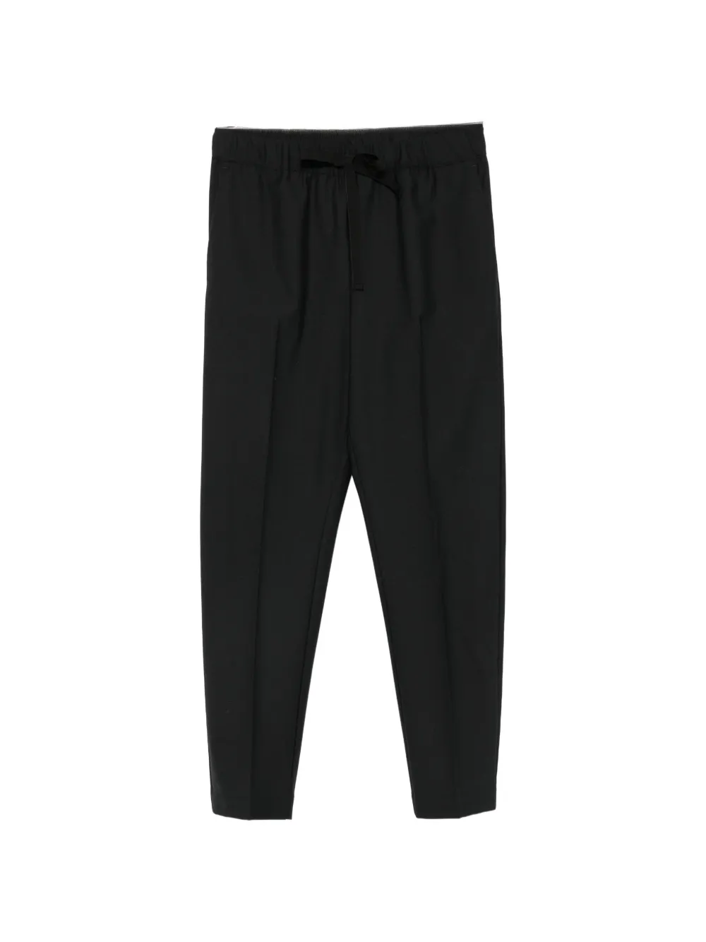 Semicouture drawstring-waist straight-leg trousers Zwart