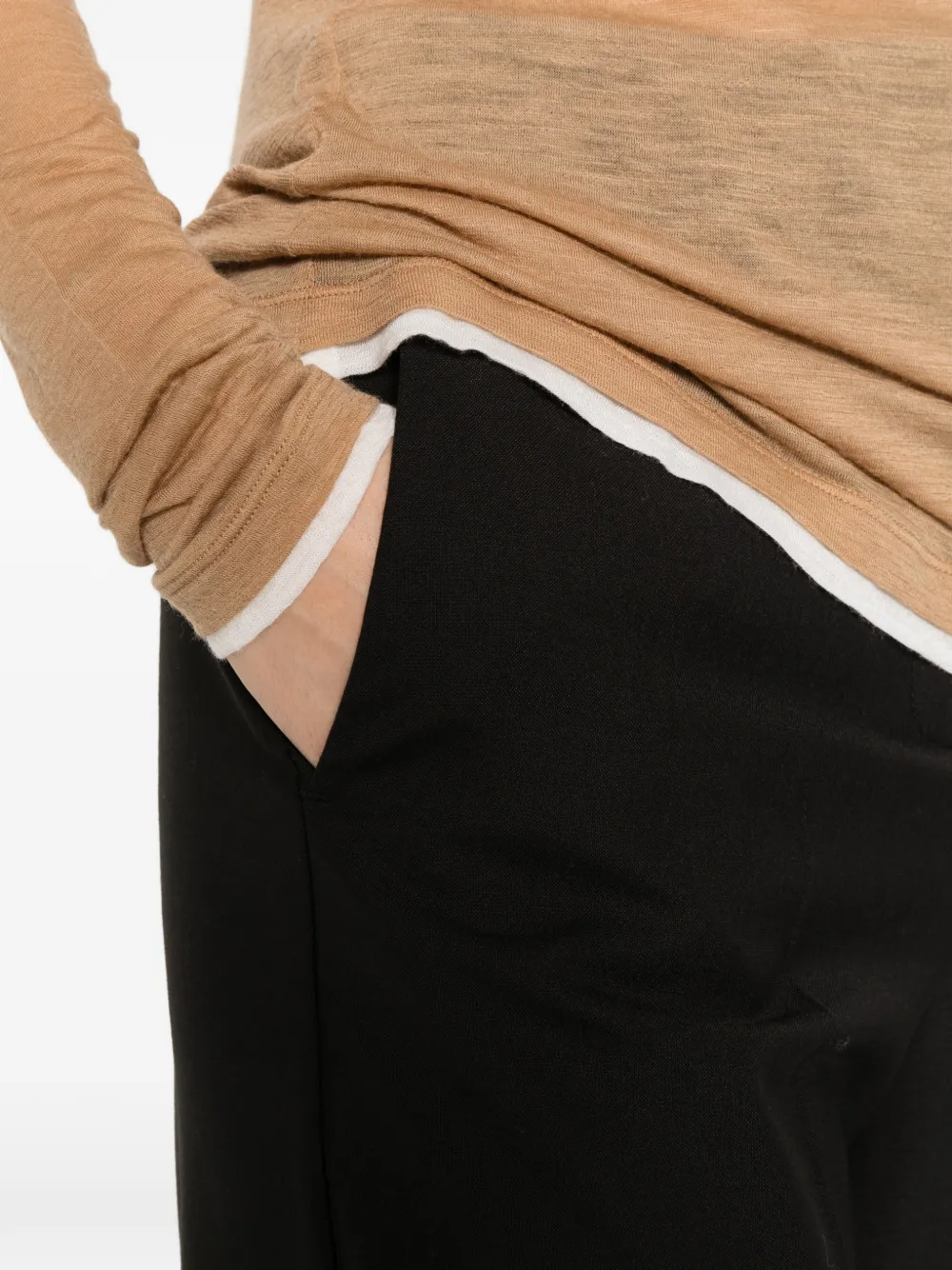 Semicouture straight-leg trousers Zwart