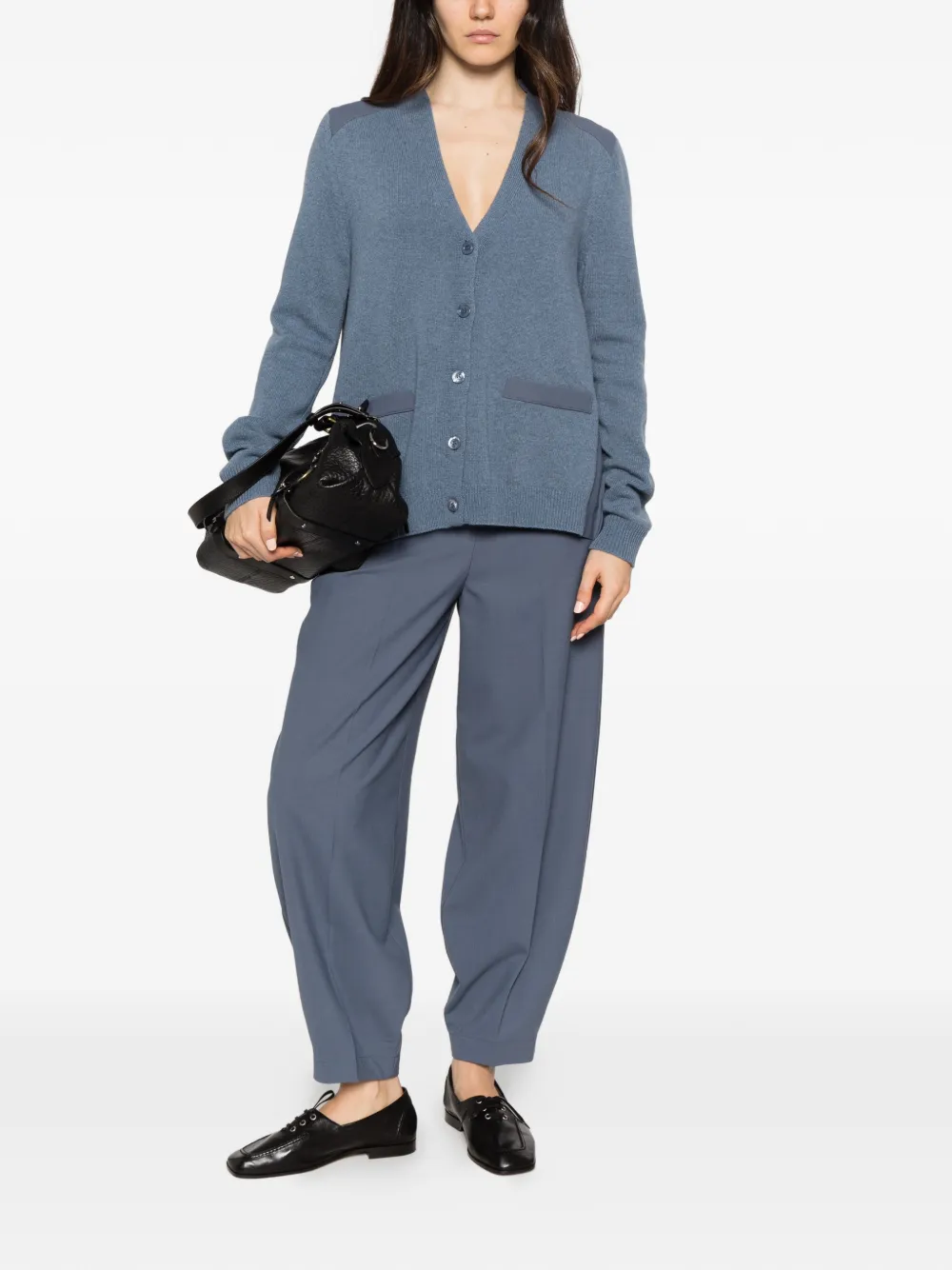 Semicouture straight-leg trousers Blauw