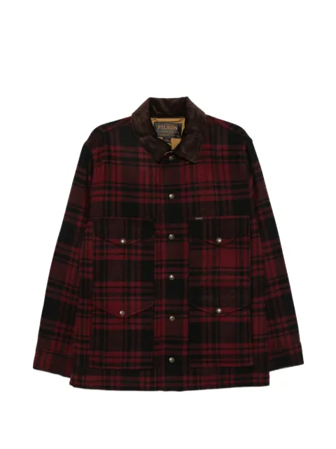 Filson plaid corduroy-collar jacket