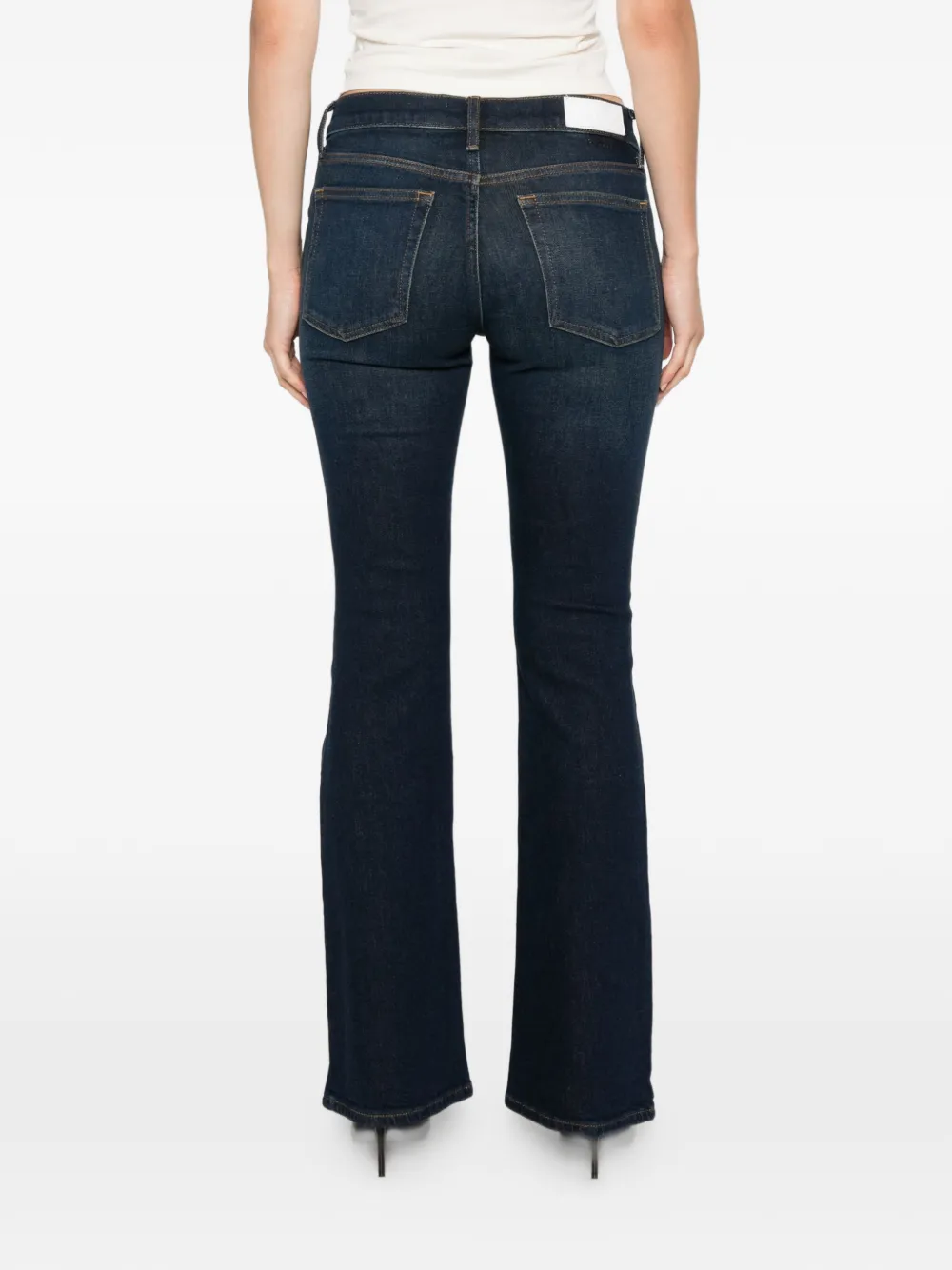 RE DONE five-pocket bootcut jeans Blauw
