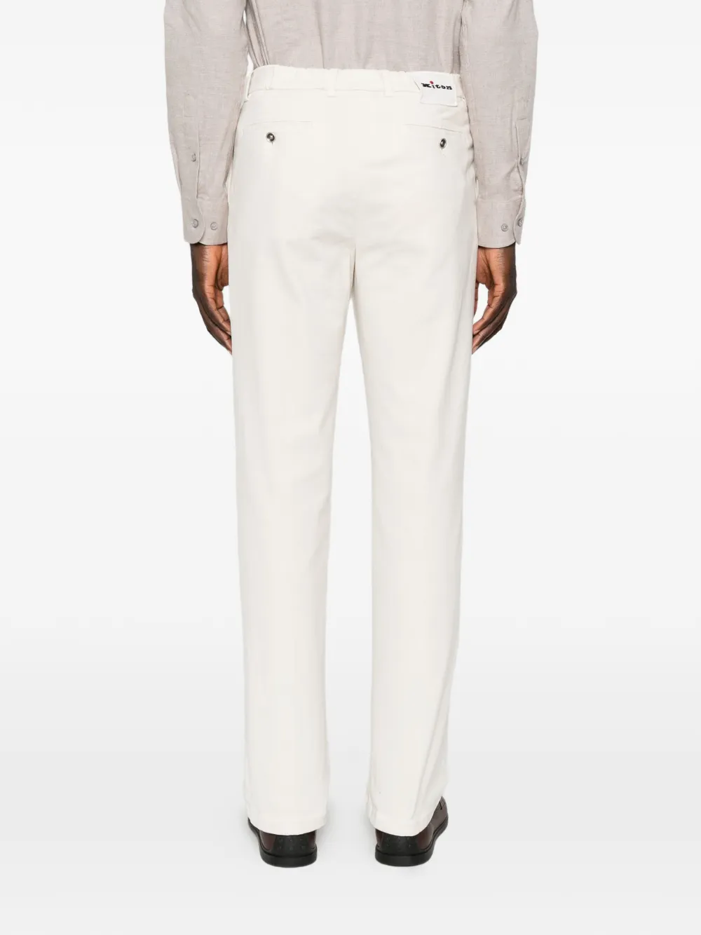 Kiton Straight plooibroek Beige