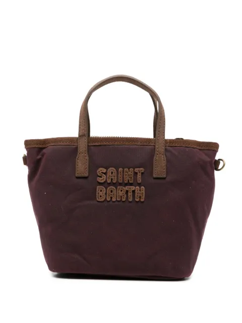 MC2 Saint Barth mini cabas City à patch logo et finitions en daim