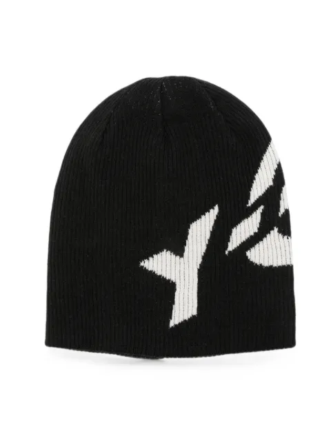 Y-3 x Yohji Yamamoto CL logo-intarsia beanie hat