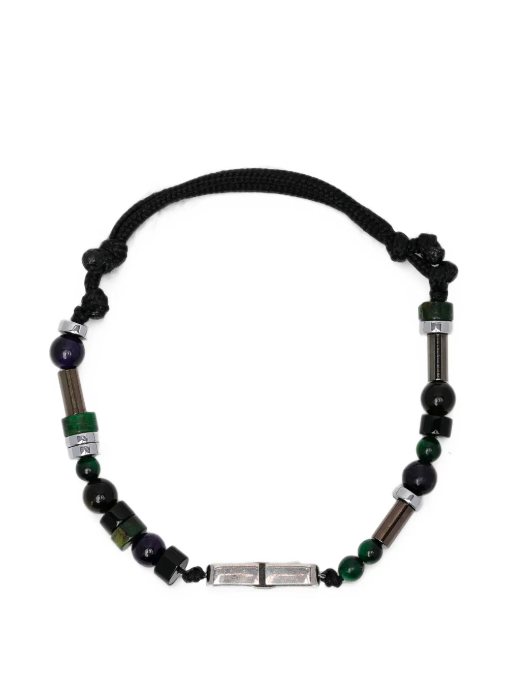 Balenciaga BB icon beads bracelet - Silver