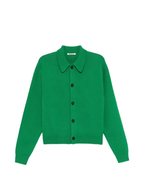 Auralee button-up collared sweater