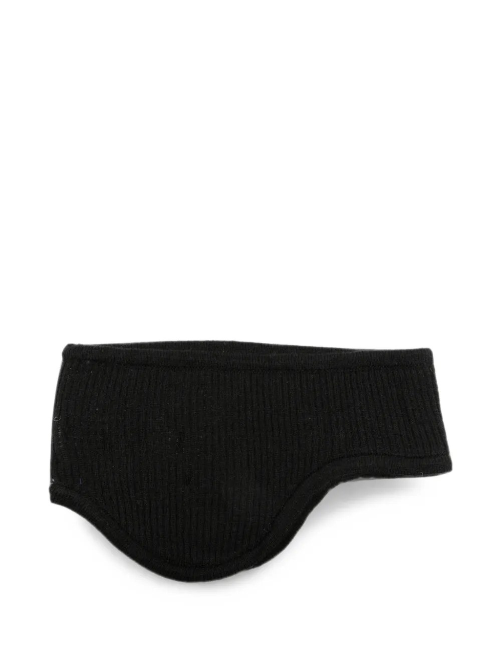 Y-3 x Yohji Yamamoto geribbelde haarband met logo-intarsia Zwart
