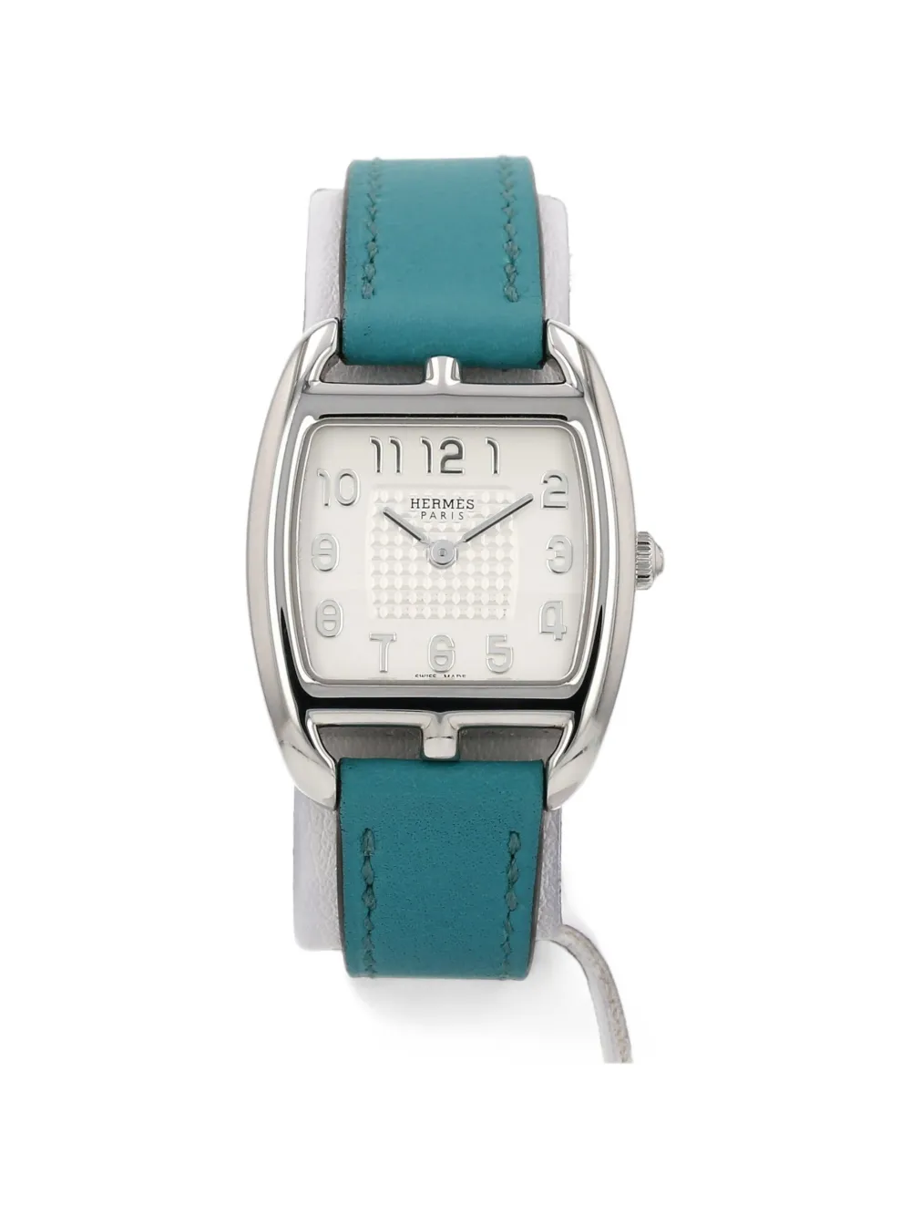 Pre-owned Hermes Cape Cod Tonneau 34mm Watch In White