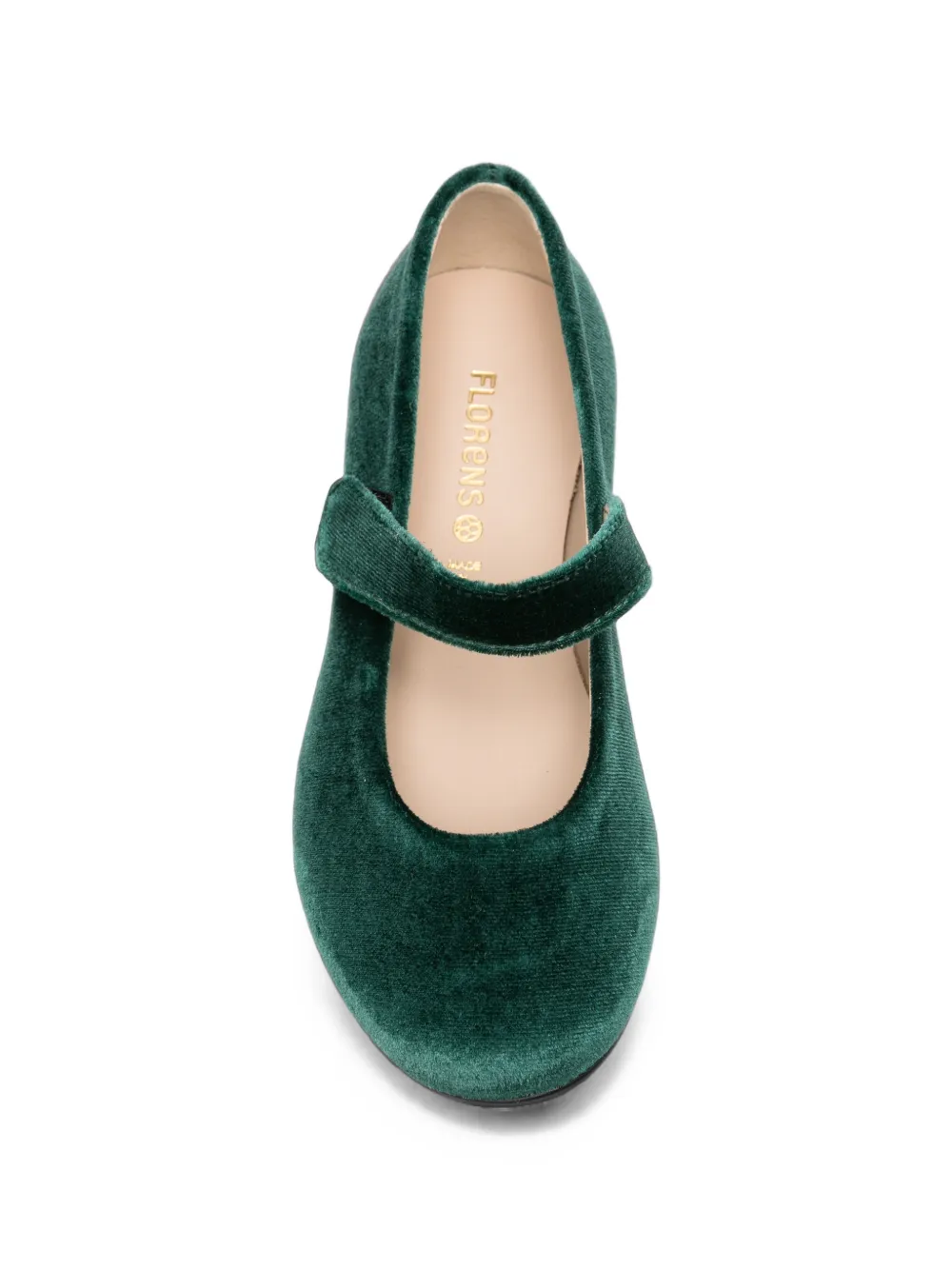 Florens touch-strap ballet flats Groen