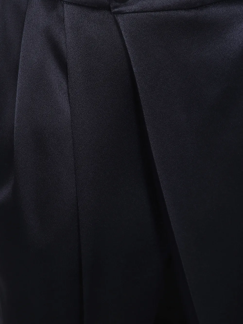 Alberta Ferretti Broek met satijnen afwerking en wikkelvoorkant Zwart