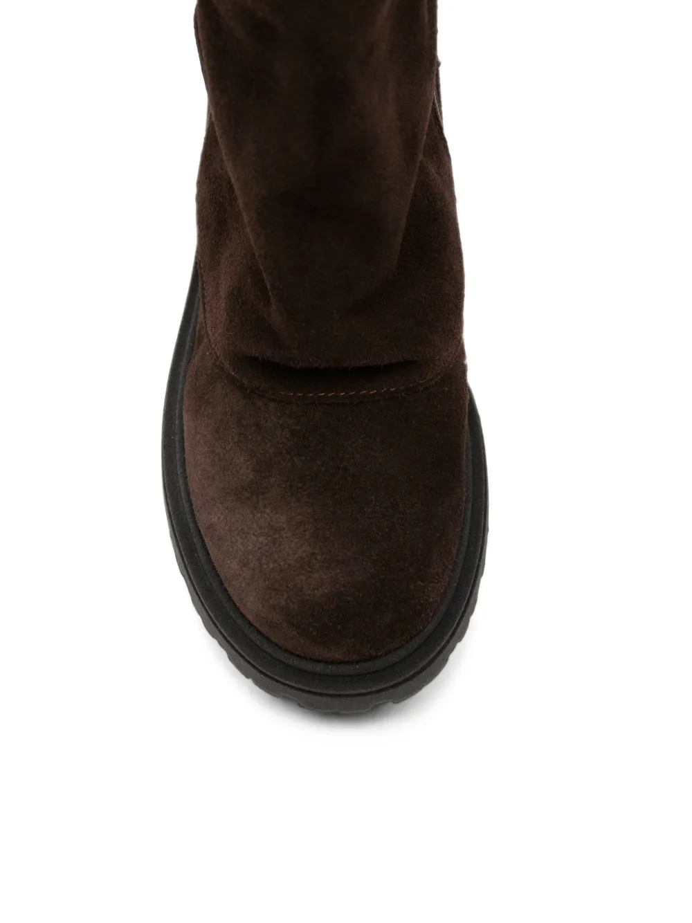 Florens Kids' Buckle-detail Suede Boots In Brown