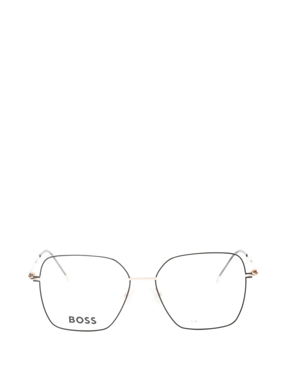 BOSS geometric-frame glasses | Gold | Image 1