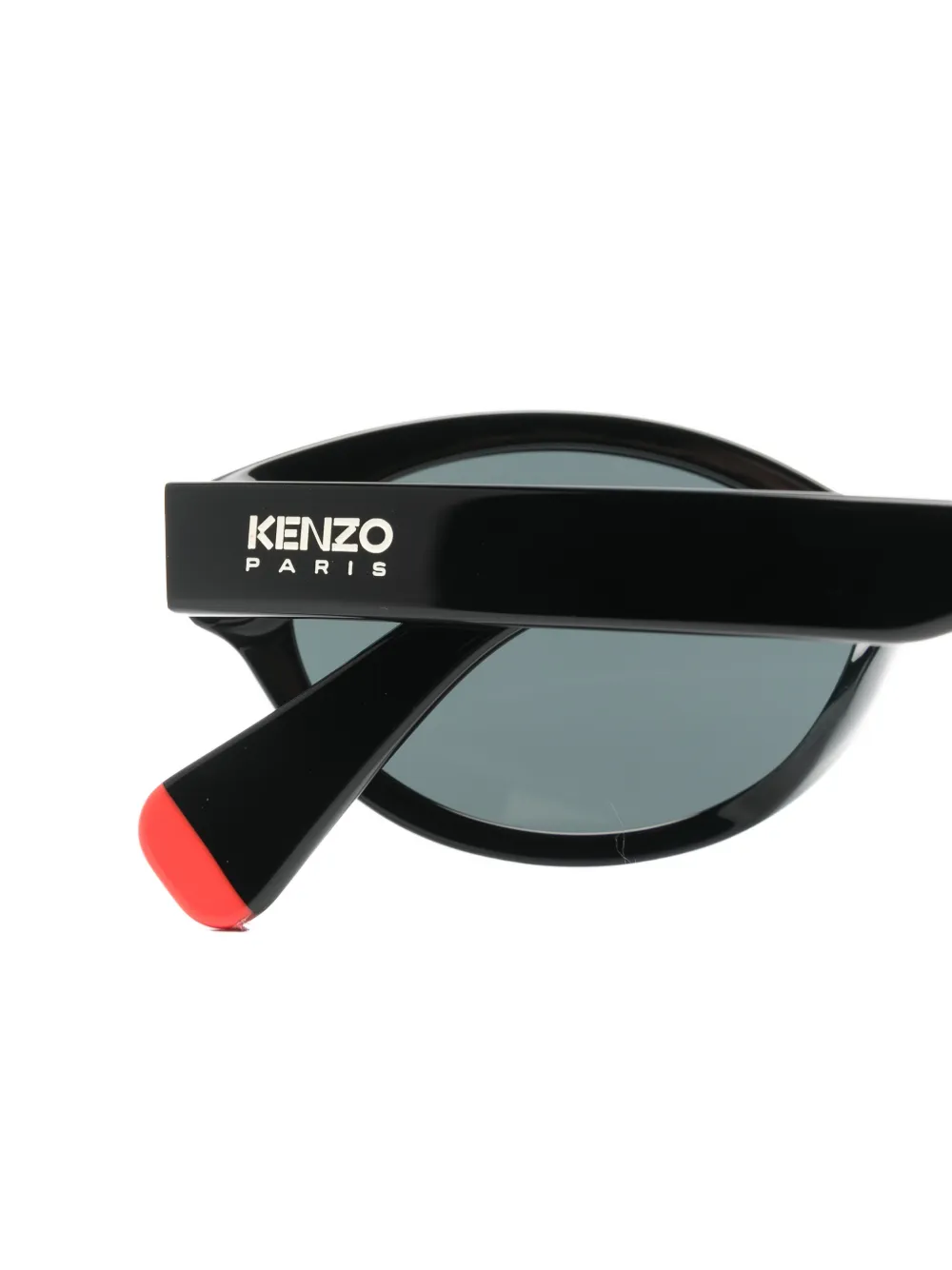 Kenzo Aka zonnebril met ovalen montuur Zwart