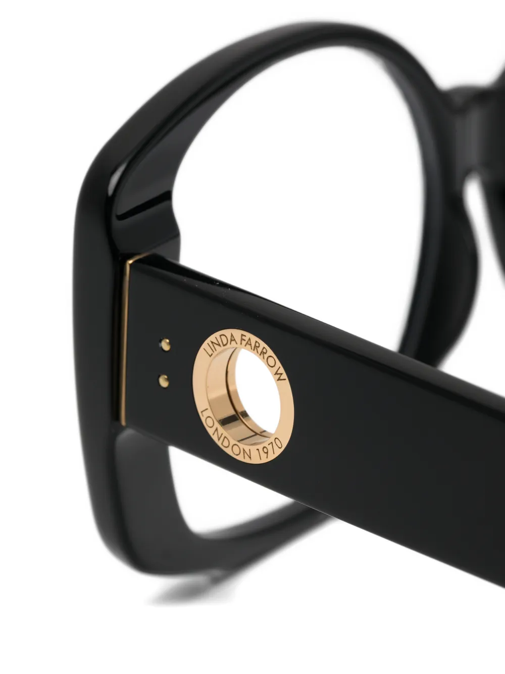 Linda Farrow Venus oversized-frame glasses Zwart