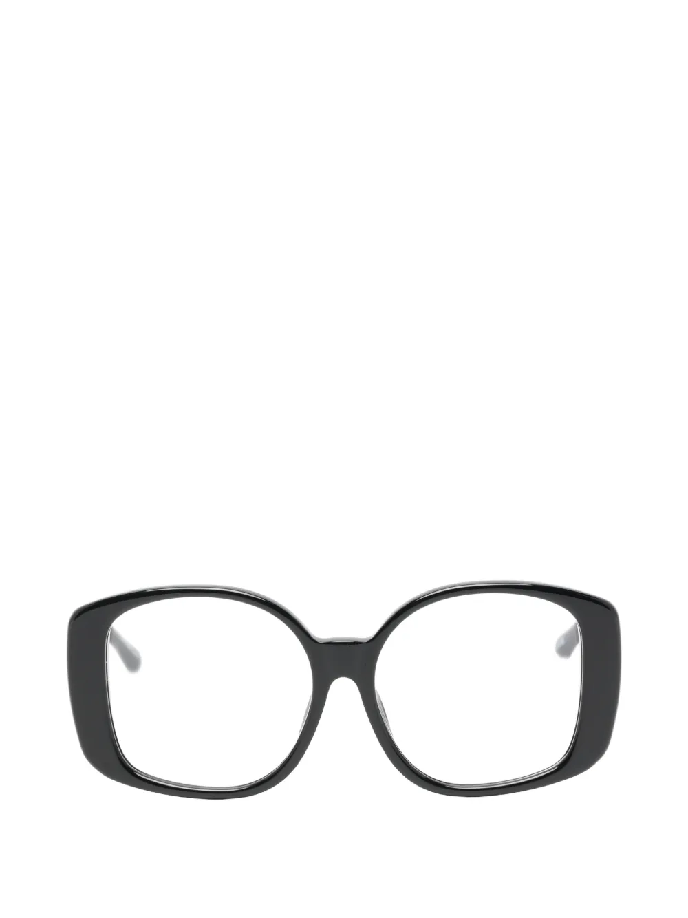 Linda Farrow Venus oversized-frame glasses Zwart