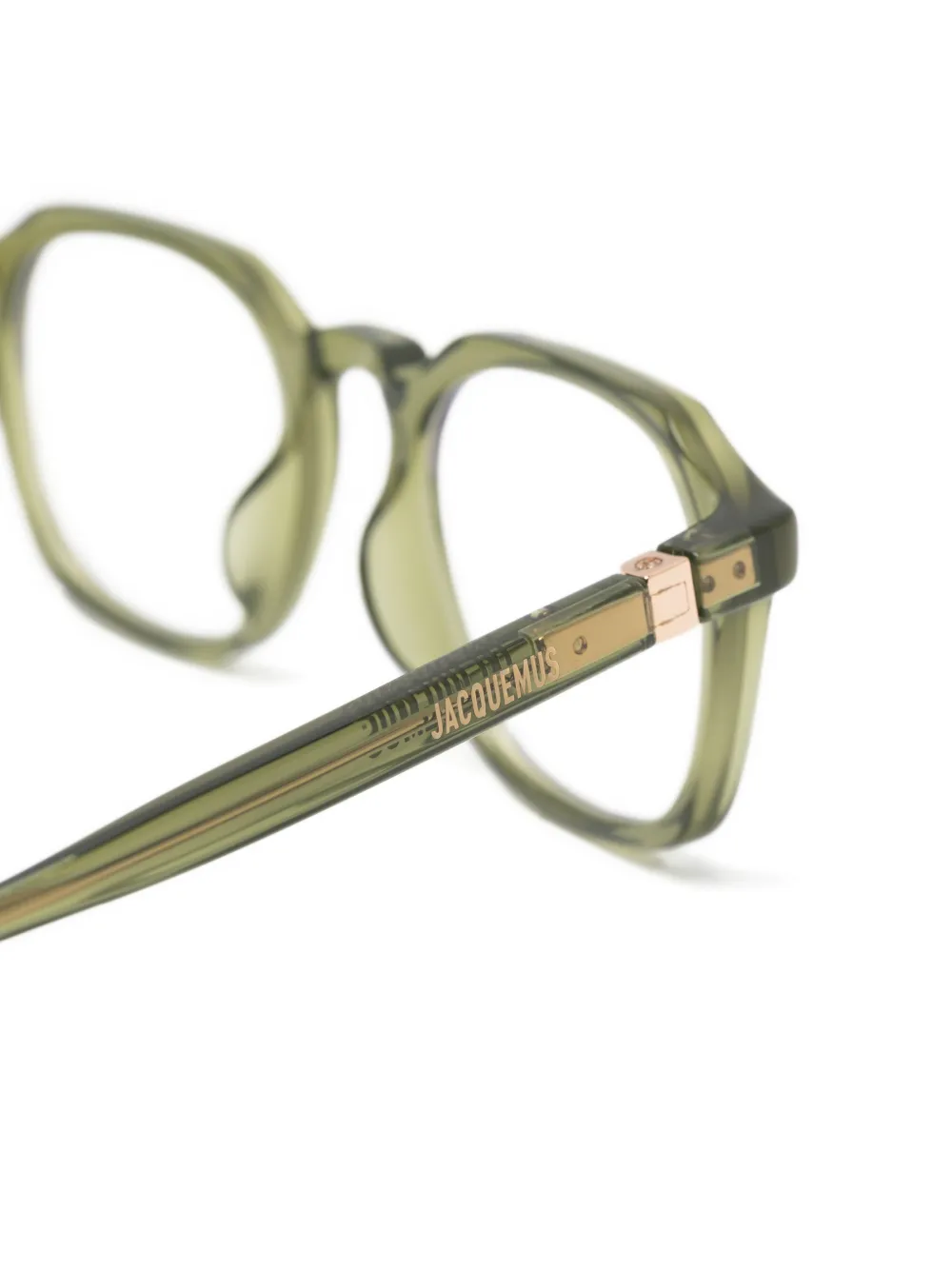 Jacquemus Bril met vierkant montuur Groen
