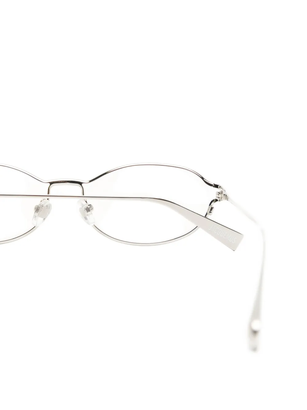 Jacquemus Bril met ovaal montuur Zilver