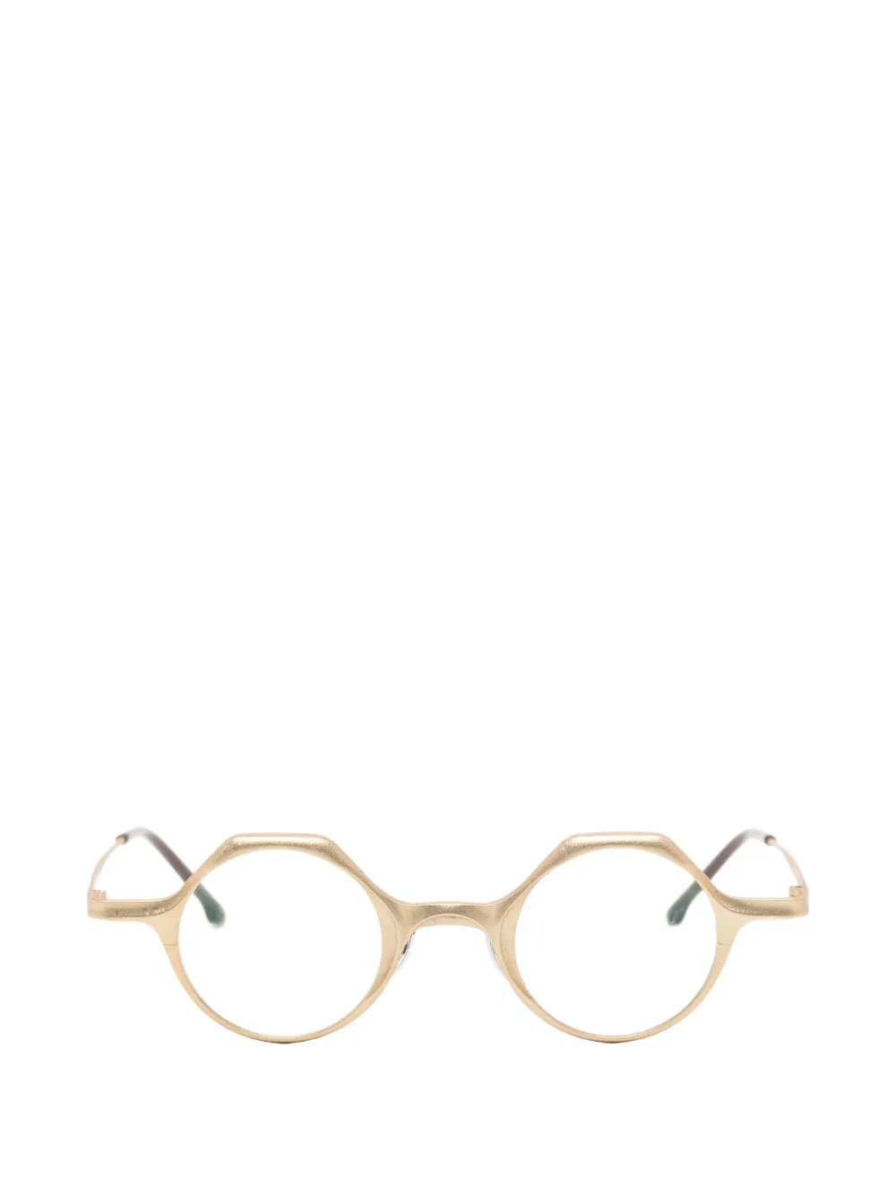 Rigards geometric-frame glasses | Gold | Image 1