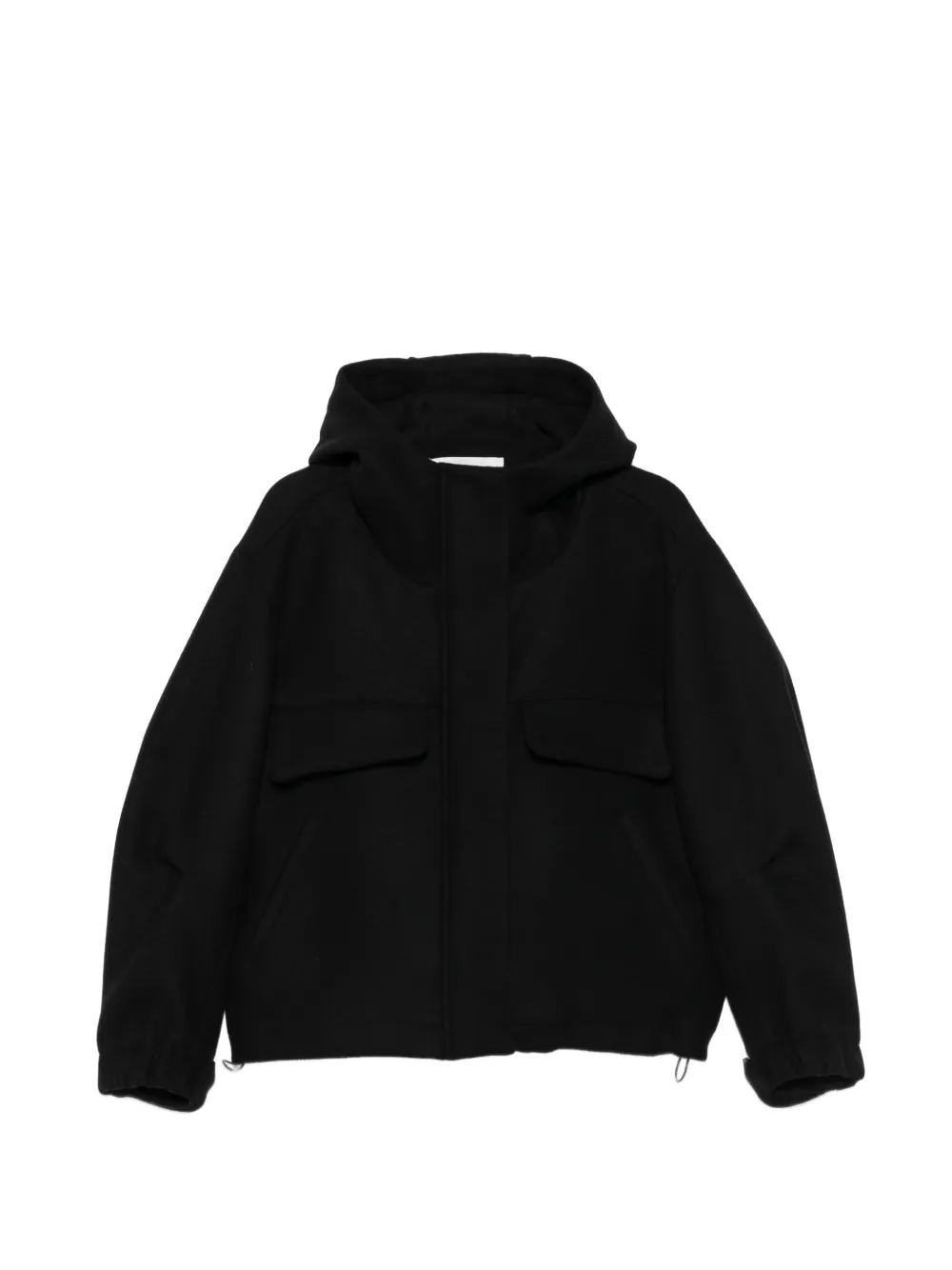 Tela hooded zip-up jacket - Noir Tela hooded zip-up jacket - Noir