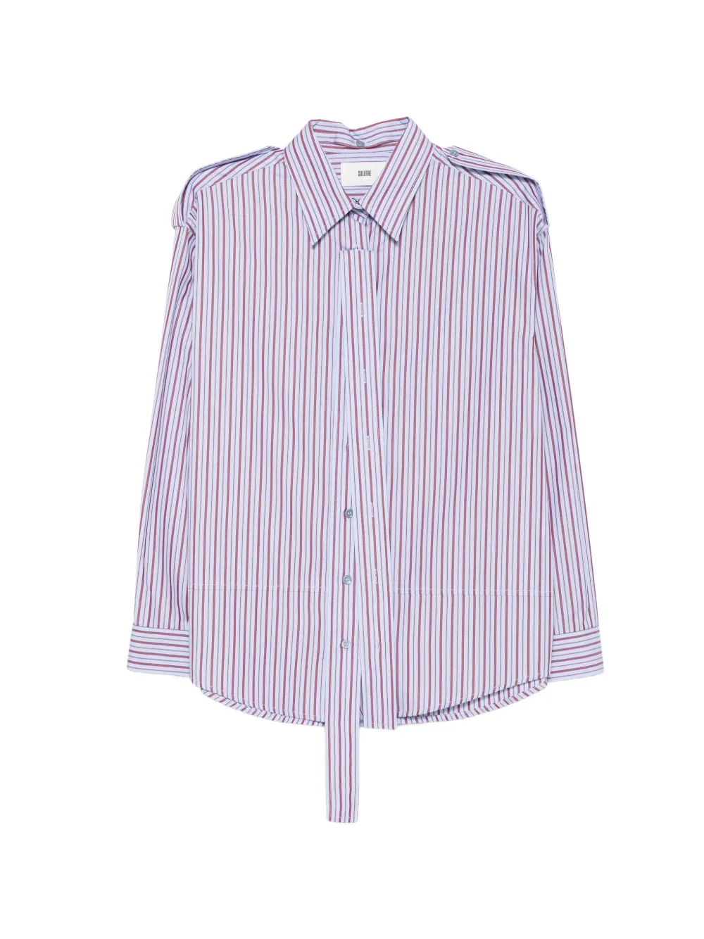 SOLOTRE vertical-stripe shirt - Bleu SOLOTRE vertical-stripe shirt - Bleu