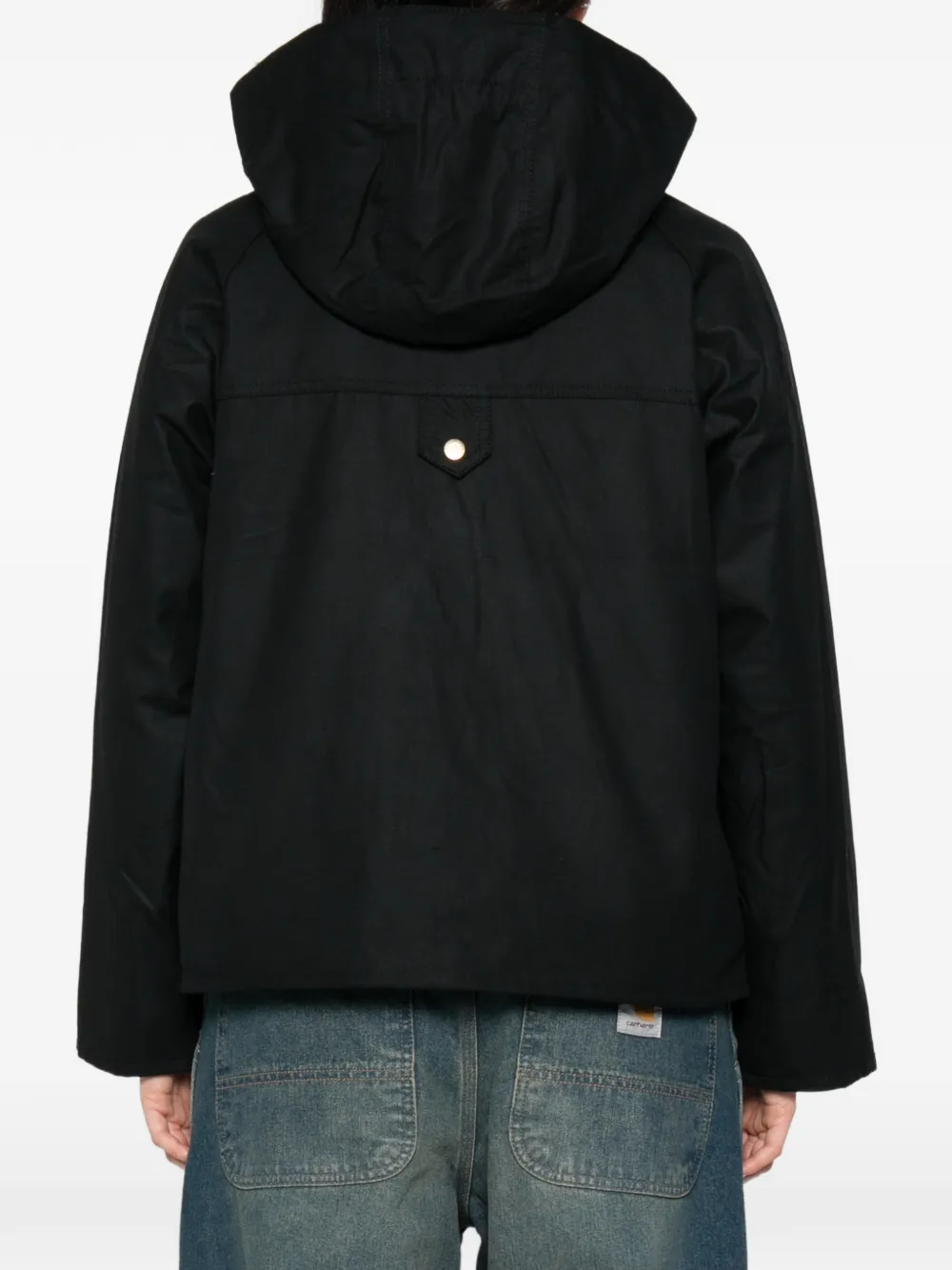 Barbour Carville jack met capuchon Zwart