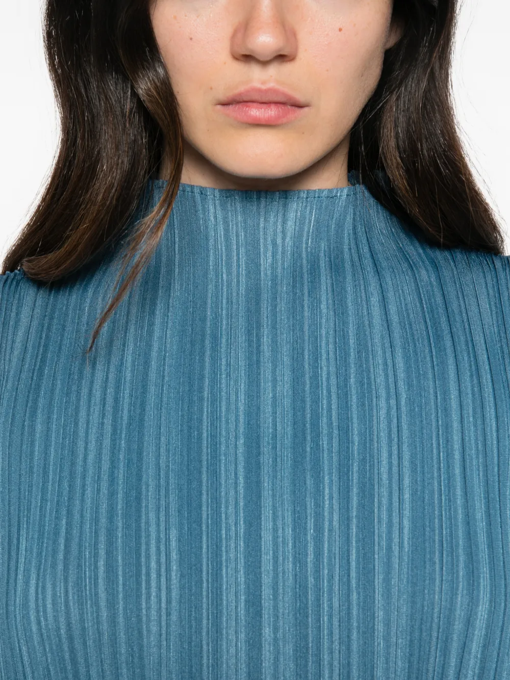 Pleats Please Issey Miyake Pleats Please mouwloze jurk Blauw