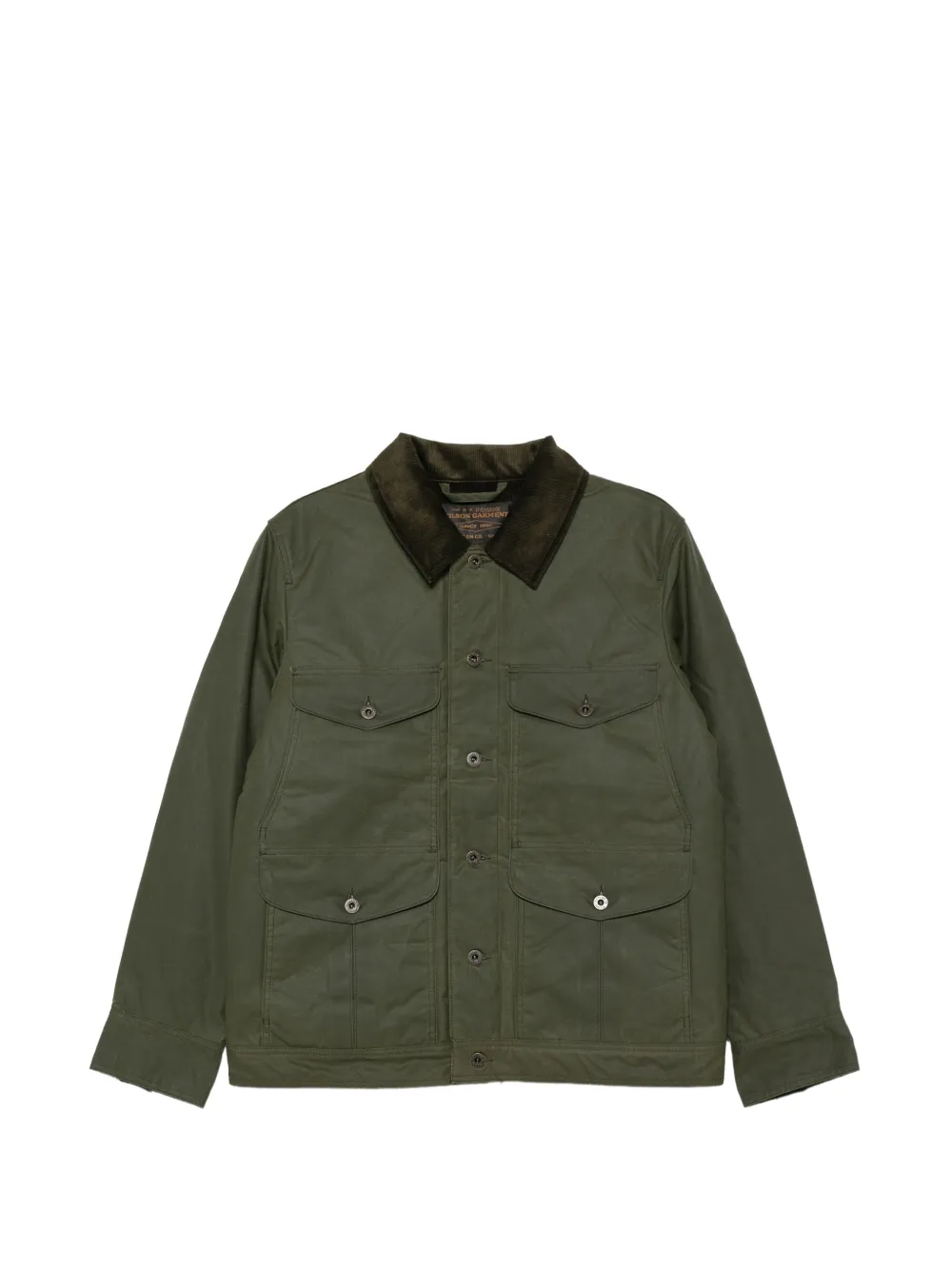 Filson corduroy-collar multi-pocket jacket - Grün