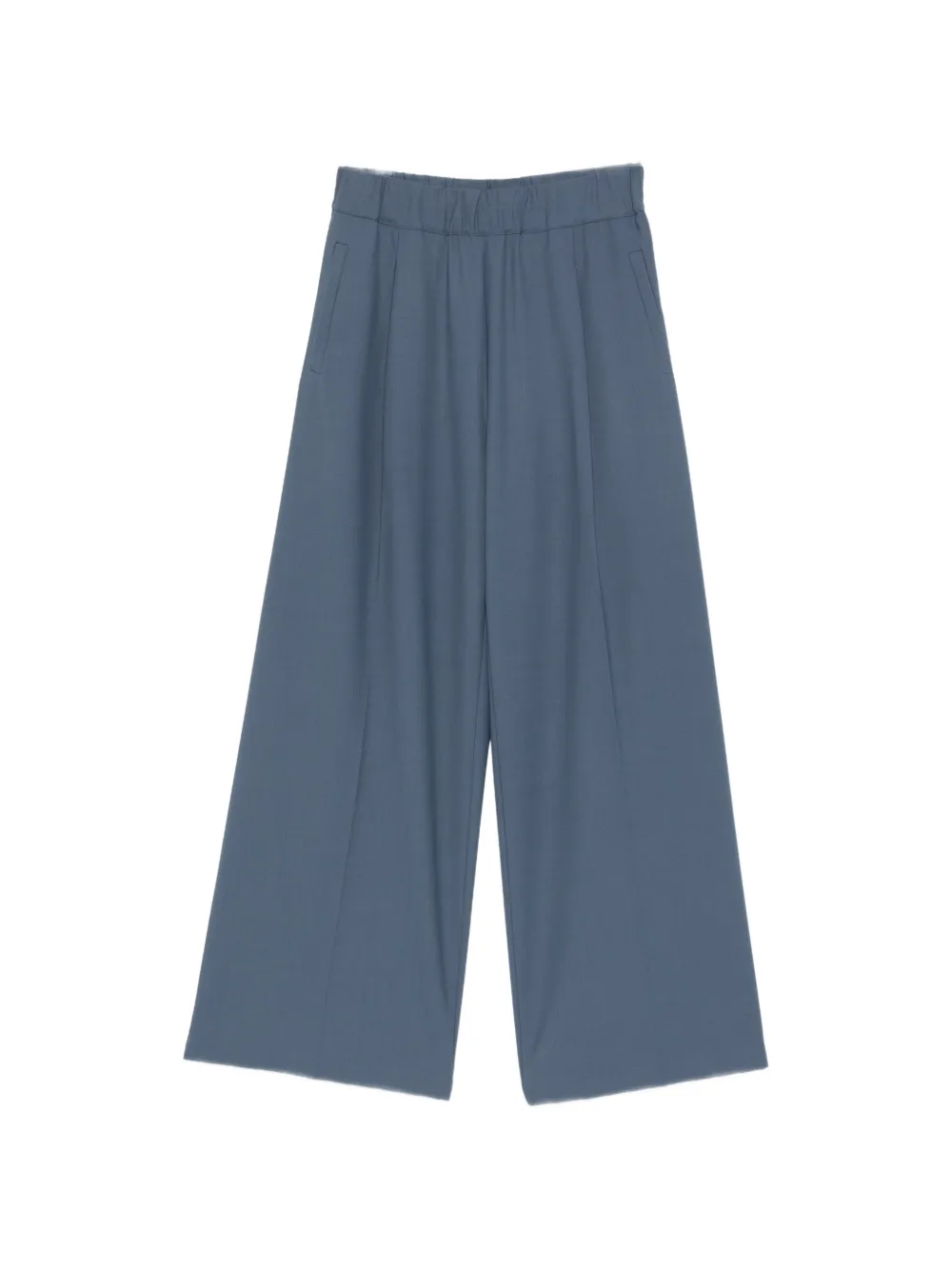 Semicouture pleated palazzo pants Blauw