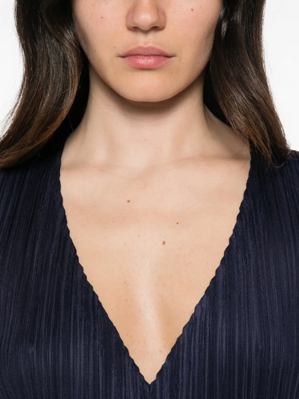 Pleats Please Issey Miyake Geplooide jumpsuit Blauw