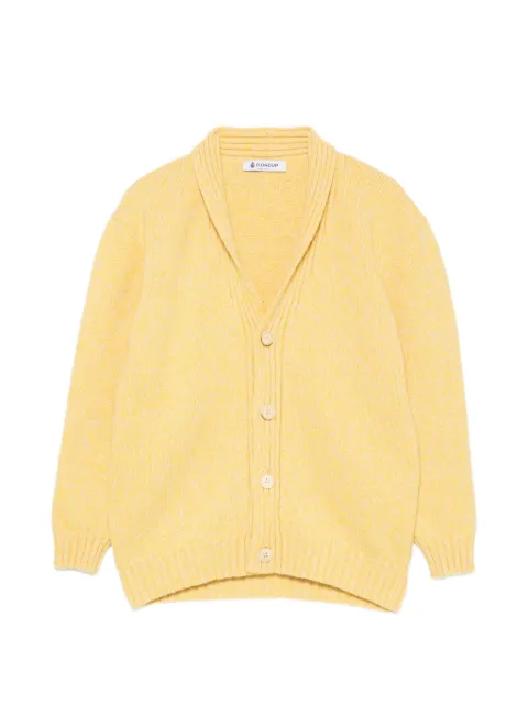 DONDUP KIDS shawl-collar button-fastening cardigan