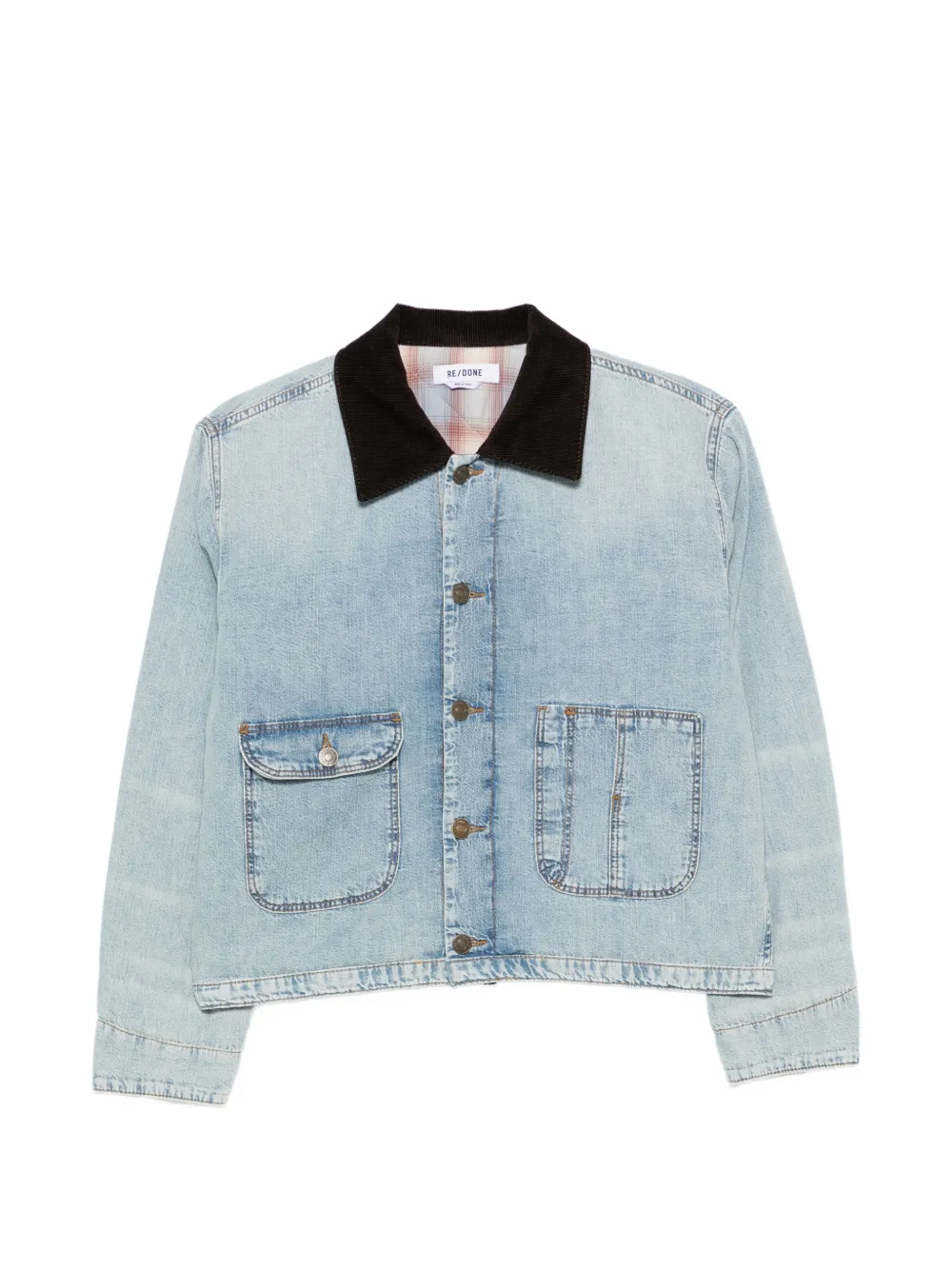 Re/done Canyon Denim Jacket In Blue