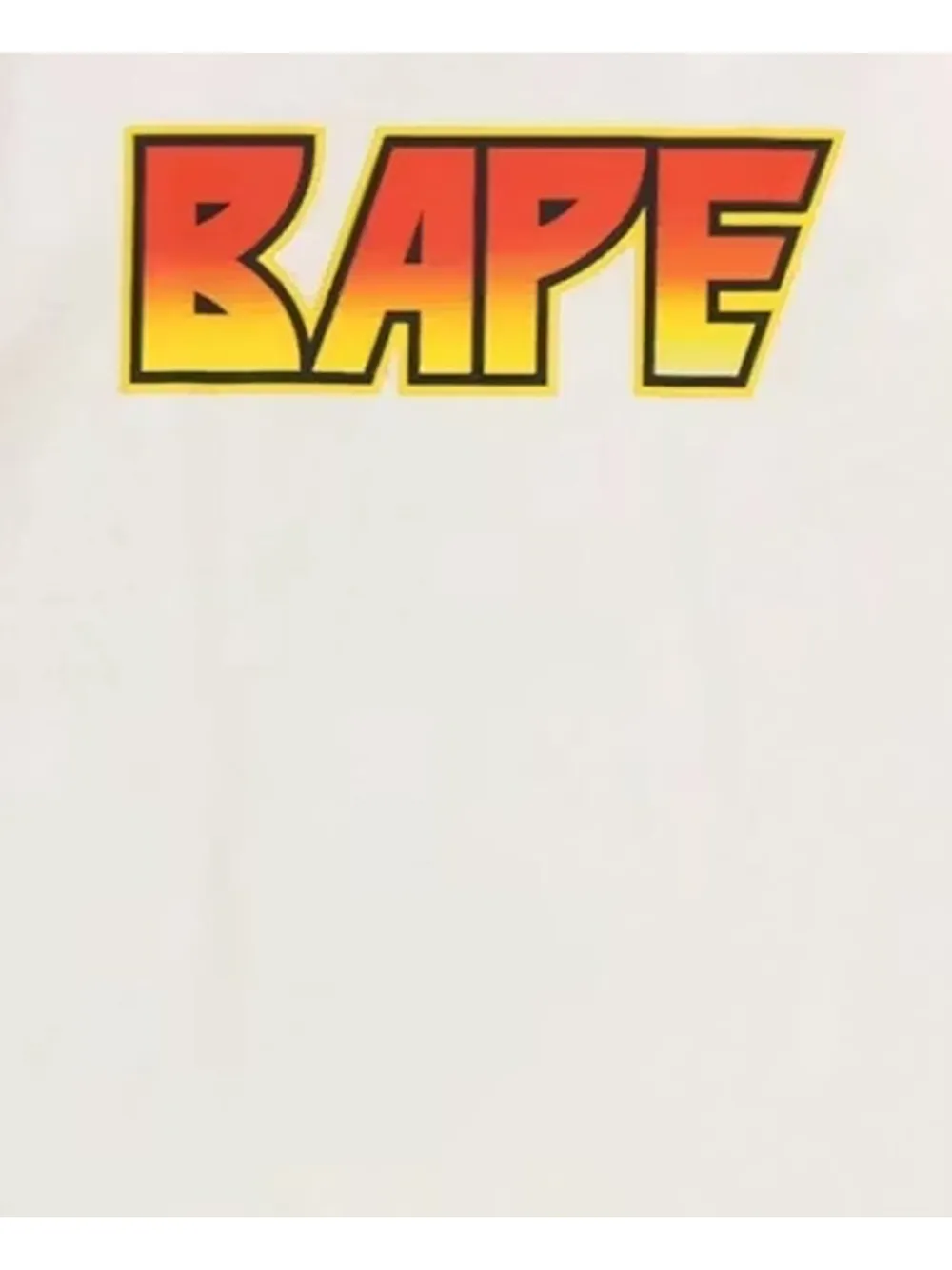 A BATHING APE Bape Kiss T-shirt met logo-print Wit