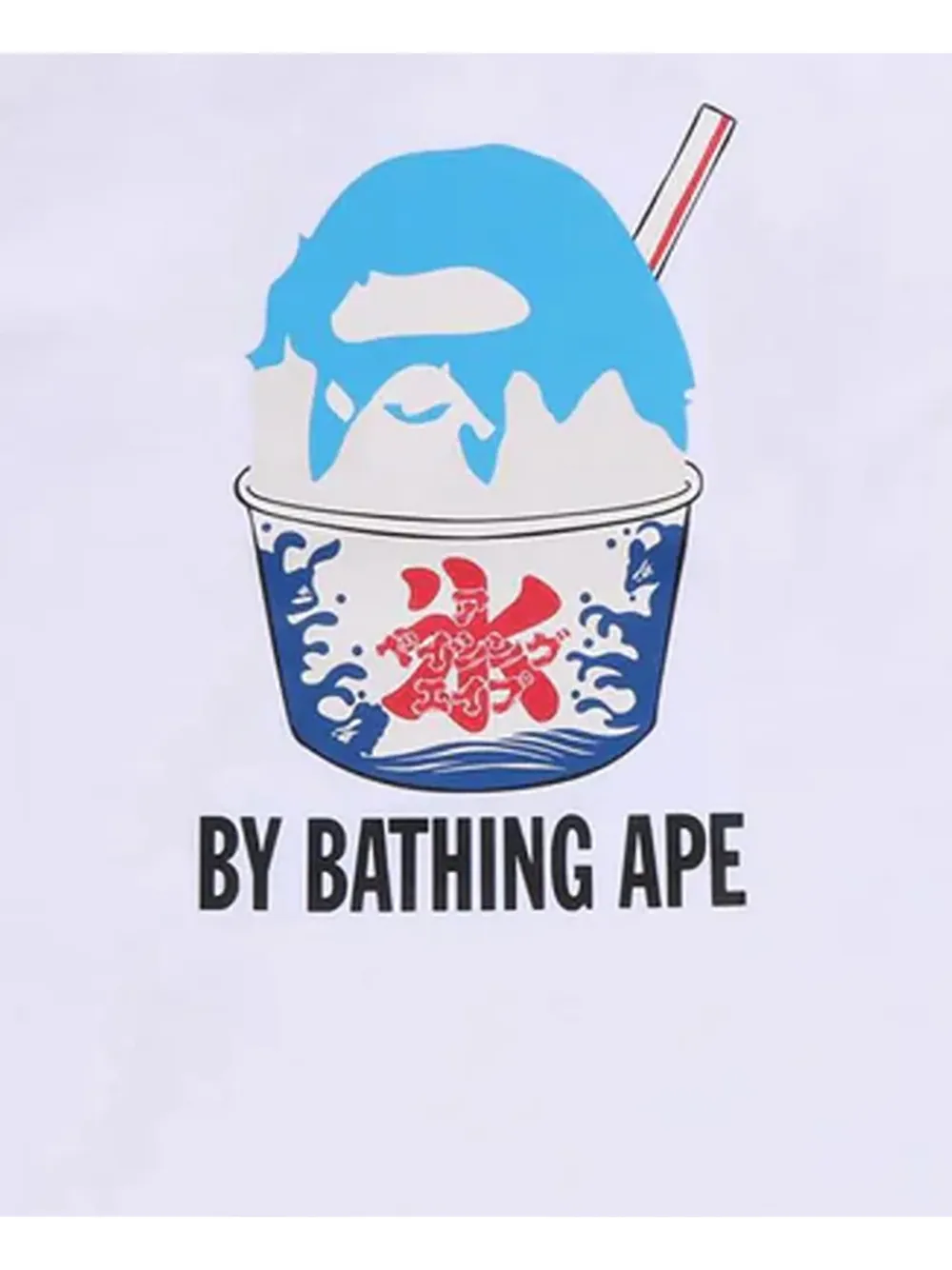 A BATHING APE Shave Ice Ape T-shirt Wit