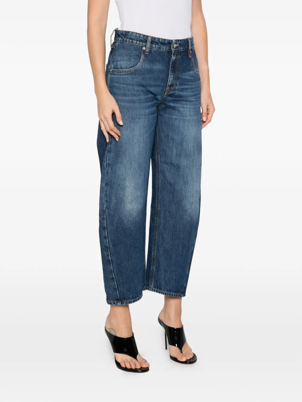 Cycle Aida jeans met vervaagd effect Blauw
