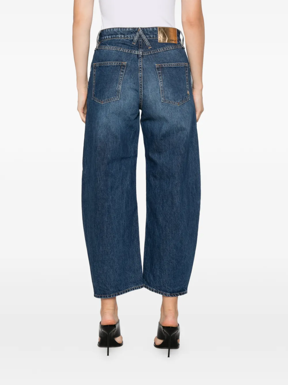 Cycle Aida jeans met vervaagd effect Blauw