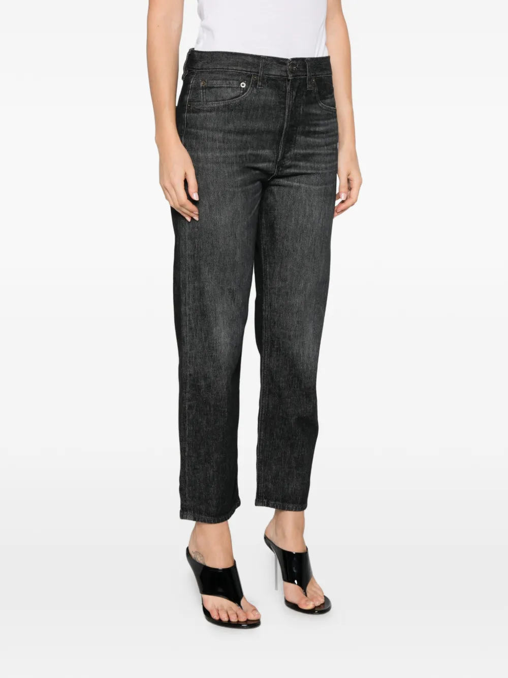 Cycle Bella straight jeans met vervaagd effect Grijs