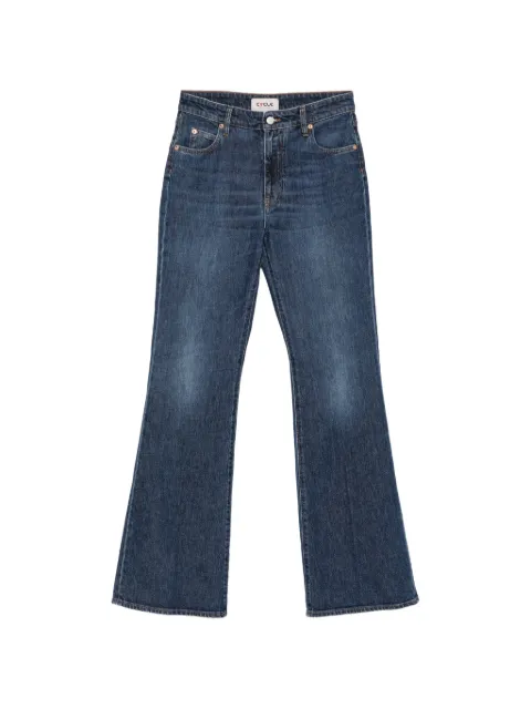 Cycle Anya faded-effect bootcut jeans