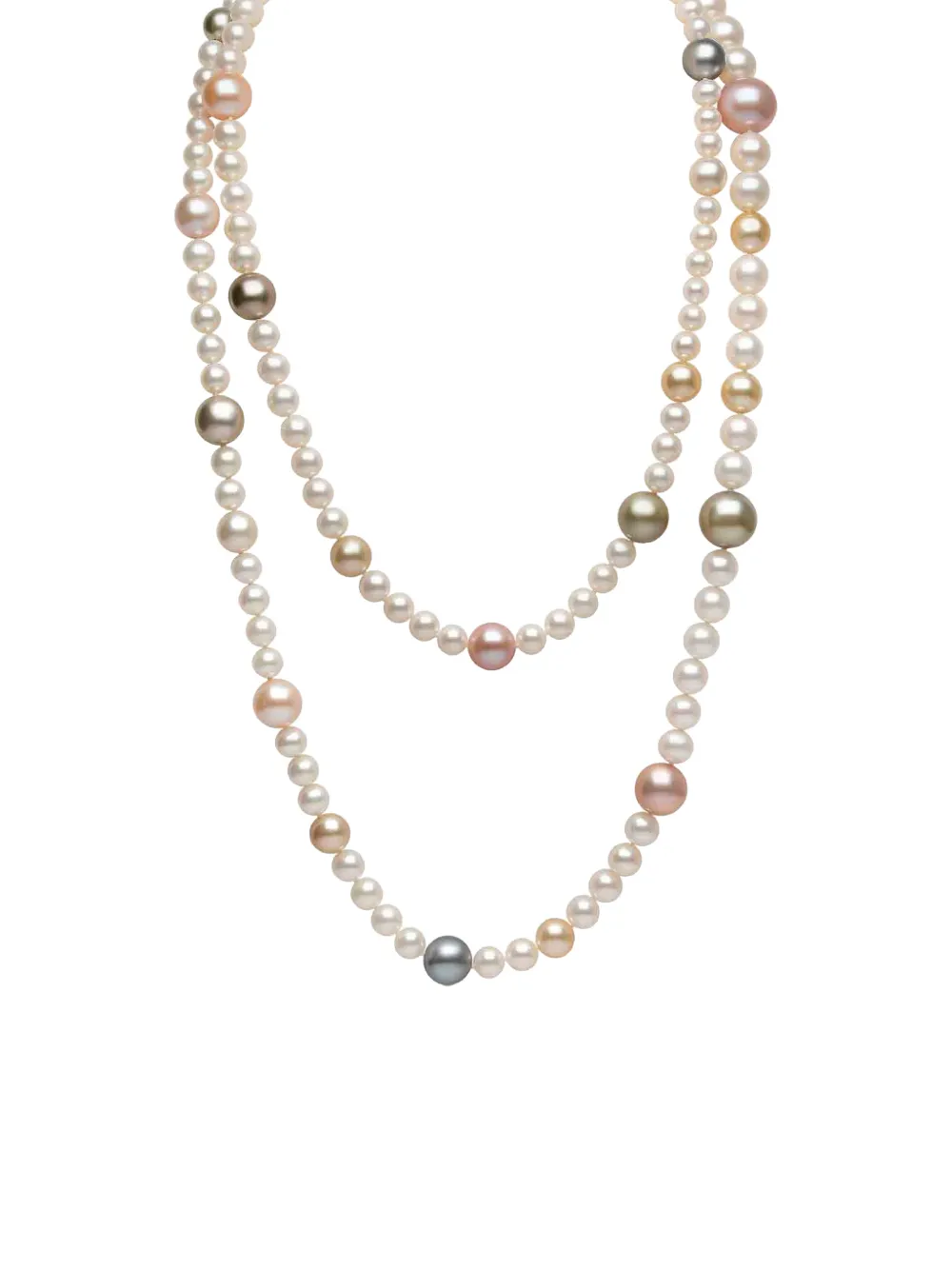 Yoko London Collana di perle d'acqua dolce e dei Mari del Sud - Bianco