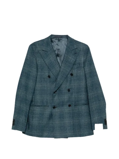 Caruso double-breasted checked blazer