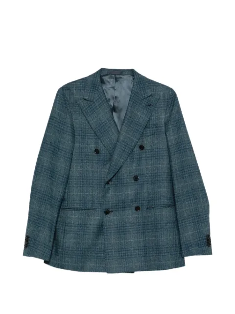 Caruso double-breasted checked blazer