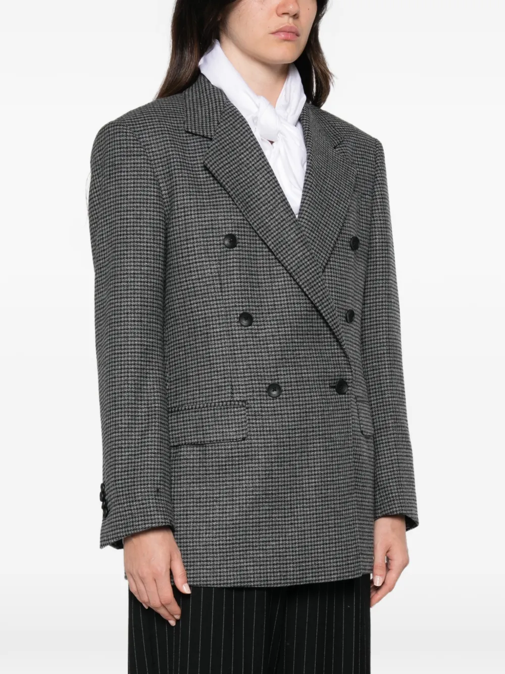 Tagliatore Blazer met pied-de-poule print Grijs