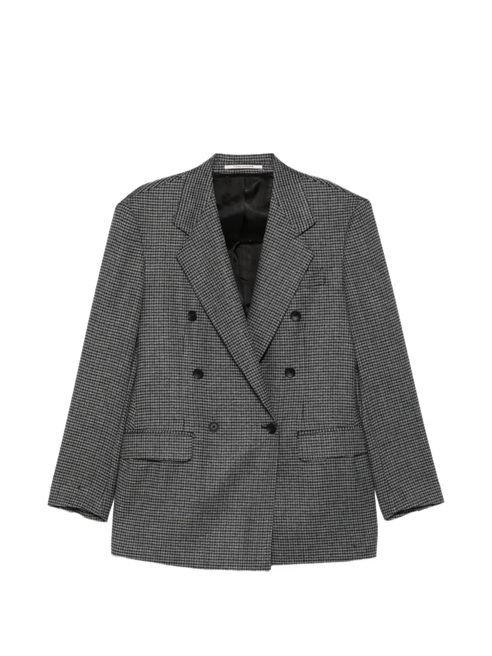 Tagliatore houndstooth double-breasted blazer - Grau