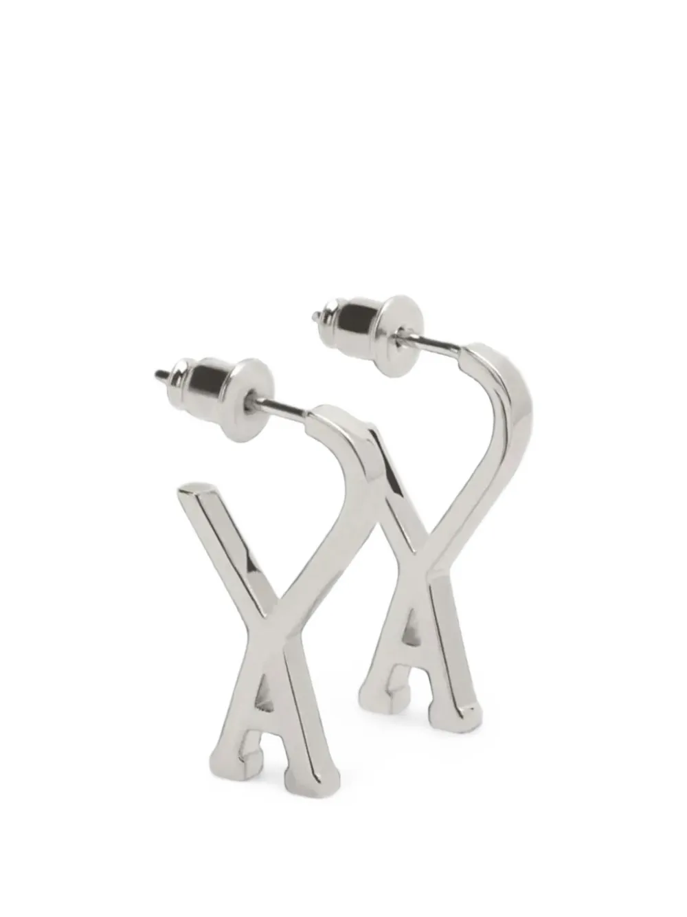 AMI Paris Ami de Coeur engraved-logo earrings