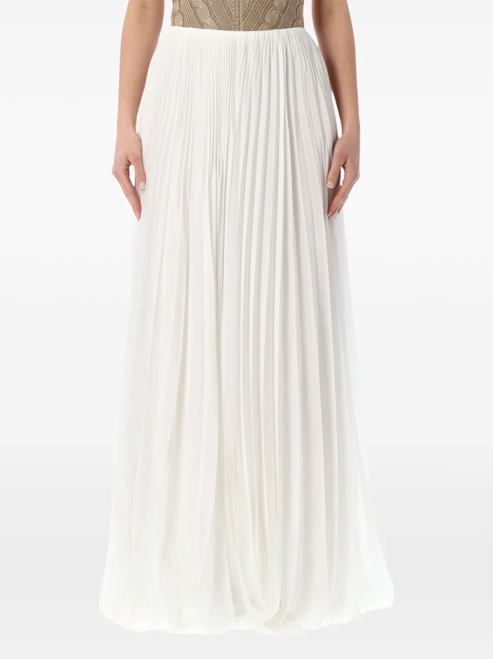 Polo Ralph Lauren Niccola pleated maxi skirt - Bianco
