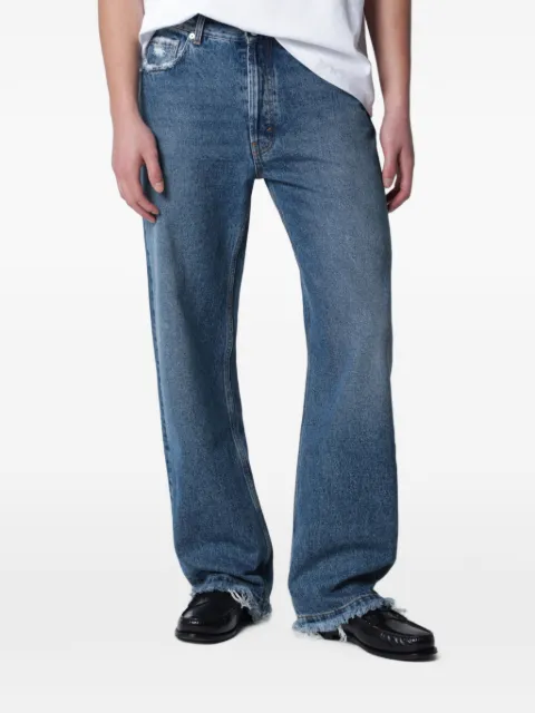 Séfr frayed-cut regular jeans
