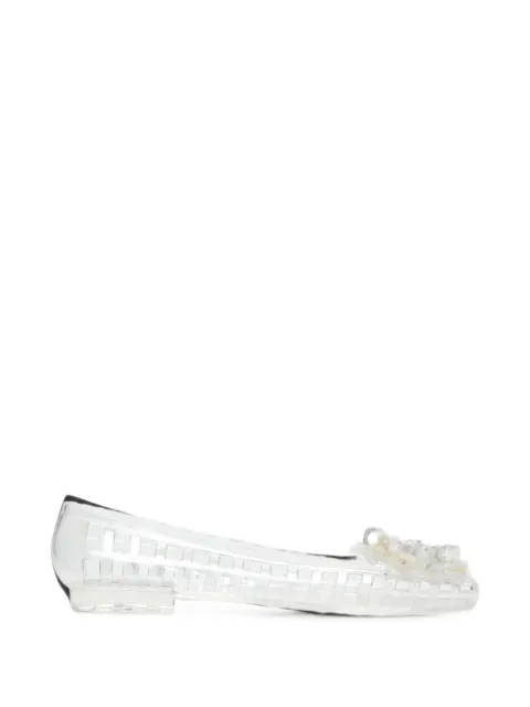 HEAVENLY JELLY Bloomi beaded-flower ballet flats