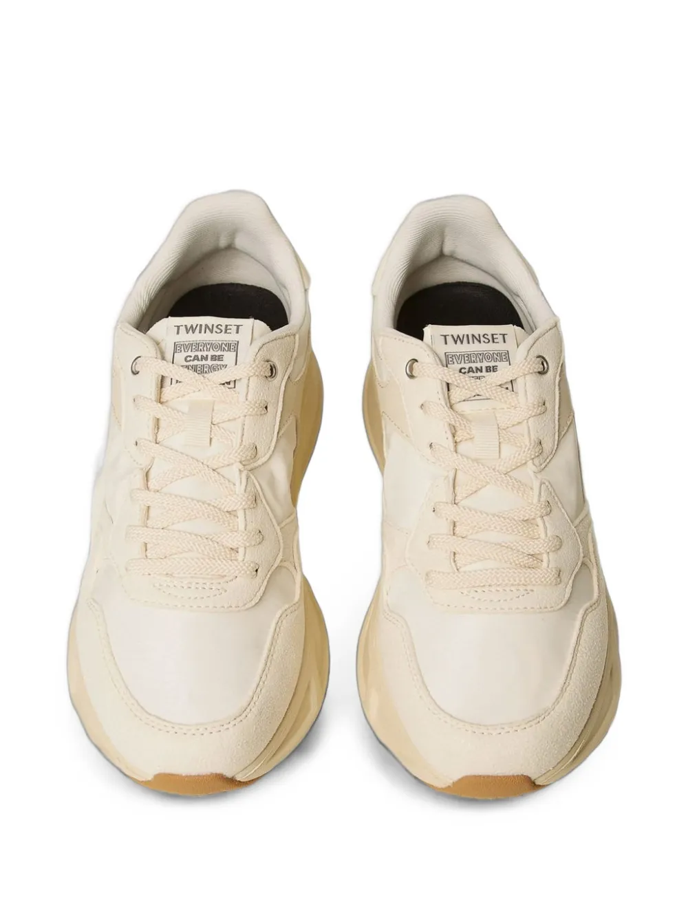 TWINSET Fessura running trainers Beige