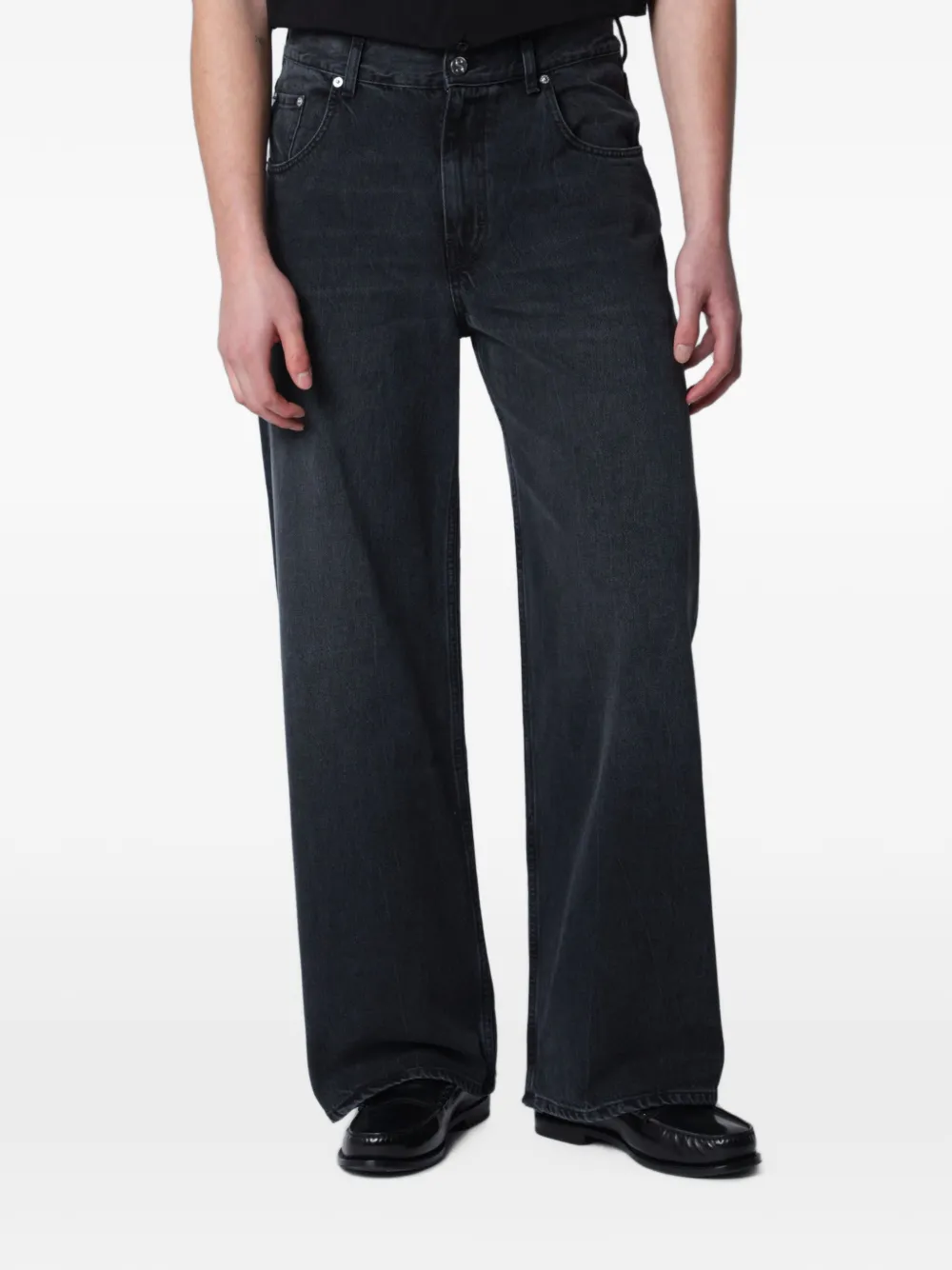 Séfr relaxed-cut washed jeans - Noir Séfr relaxed-cut washed jeans - Noir